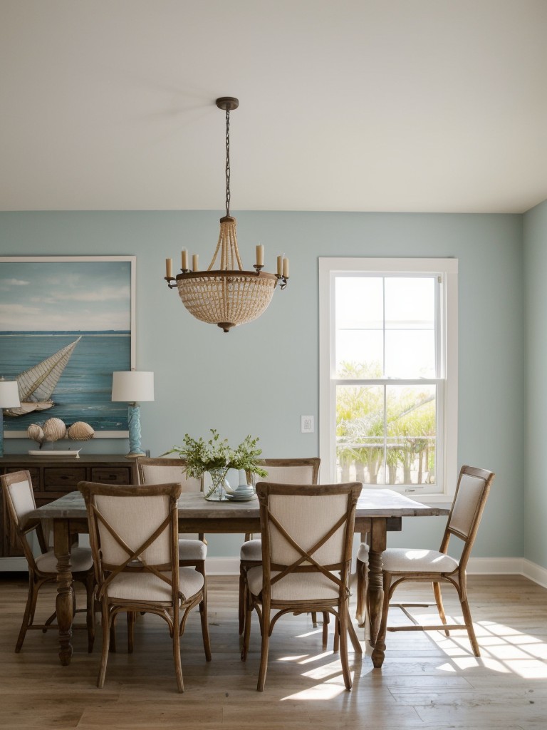 coastal-inspired-dining-room-ideas-featuring-light-airy-color-palette-natural-textures-nautical-elements-like-seashells-driftwood