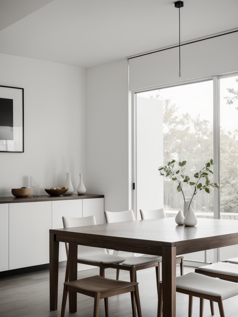minimalist-dining-room-ideas-focusing-simplicity-clean-lines-utilizing-monochromatic-color-scheme-sleek-furniture-designs