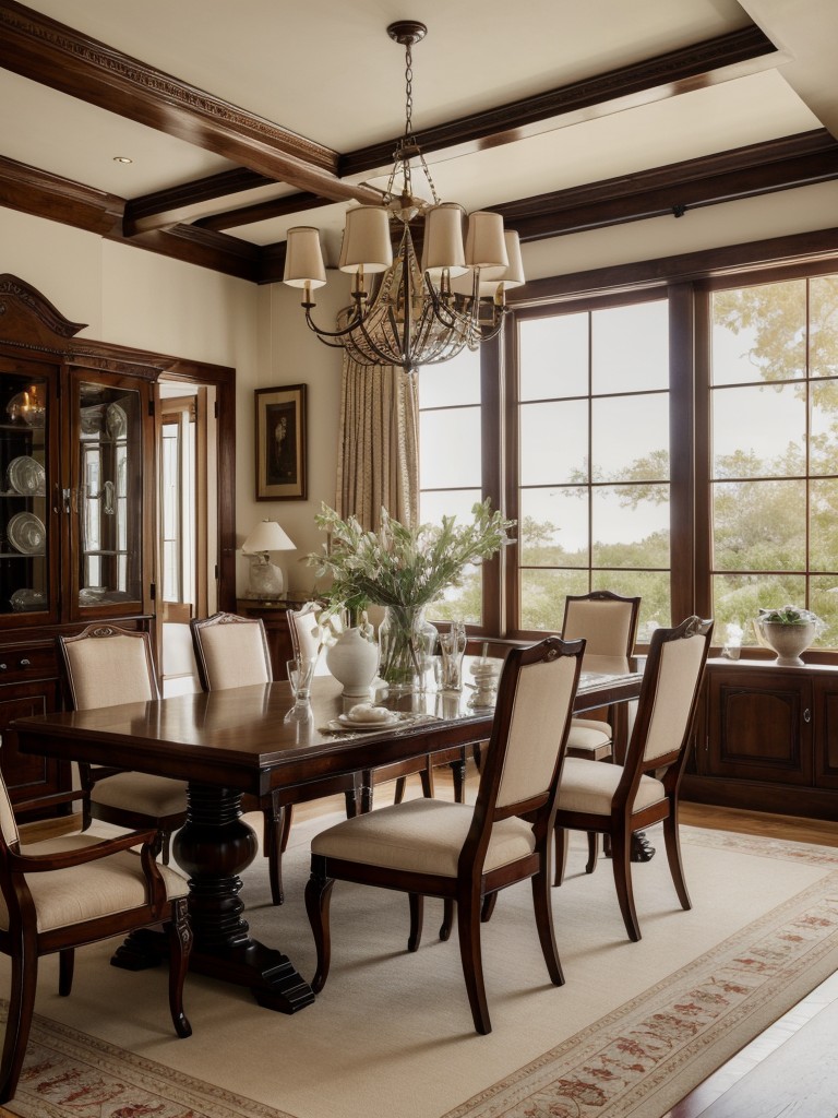 traditional-dining-room-ideas-classic-elegant-aesthetic-featuring-rich-wood-tones-fine-china-luxurious-textiles
