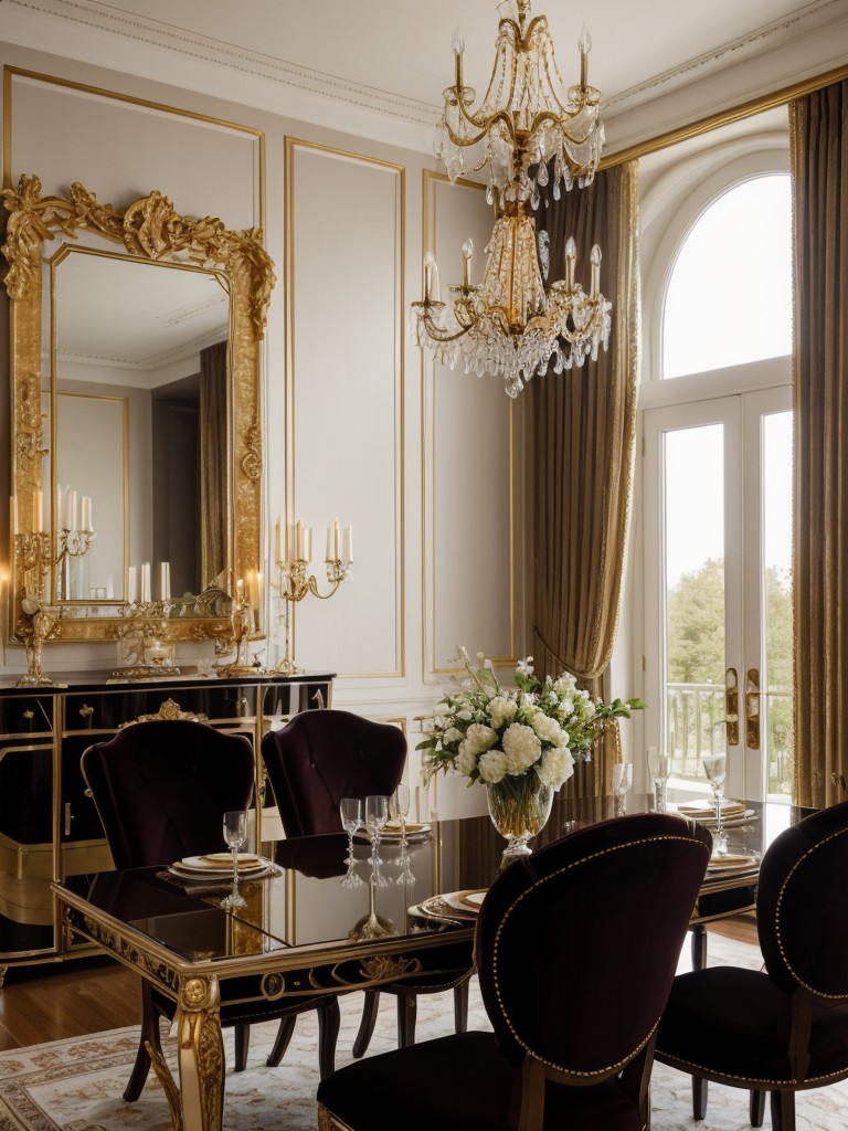 glamorous-dining-room-ideas-incorporating-luxurious-materials-like-velvet-gold-accents-crystal-chandeliers-elegant-opulent-feel
