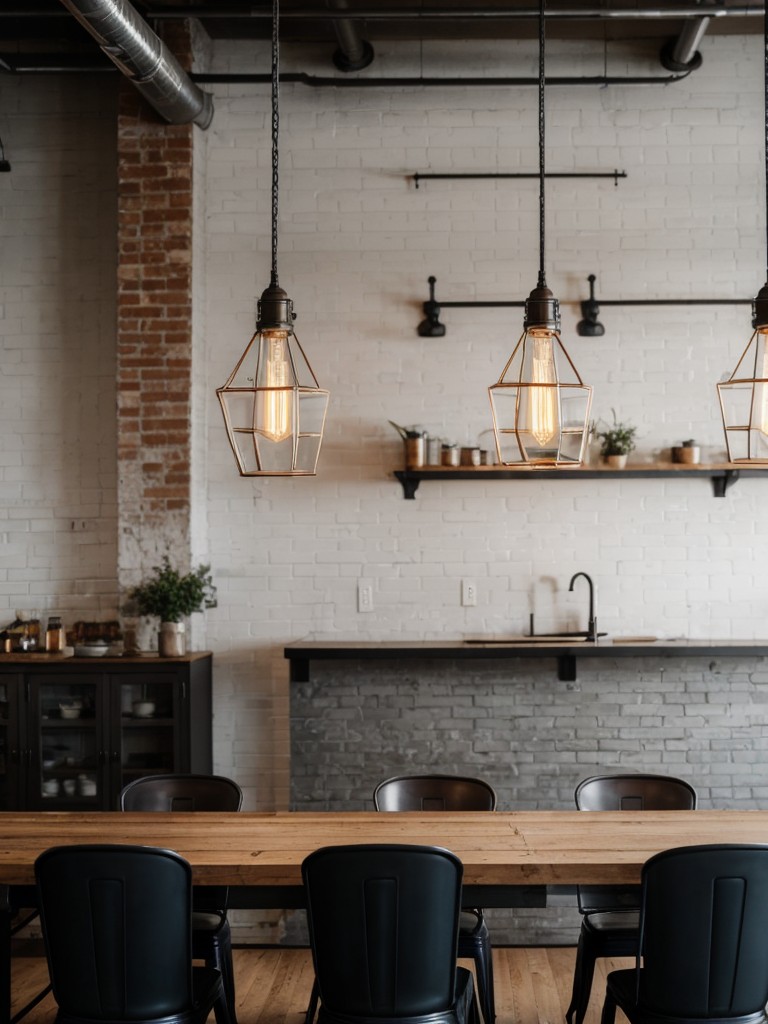 industrial-dining-room-ideas-urban-inspired-aesthetic-incorporating-exposed-brick-walls-metal-accents-edison-bulb-lighting