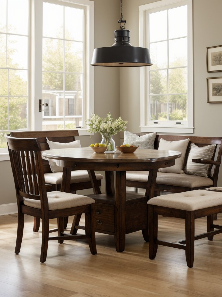 consider-adding-built-bench-collection-antique-chairs-mix-match-seating-arrangement-that-adds-character