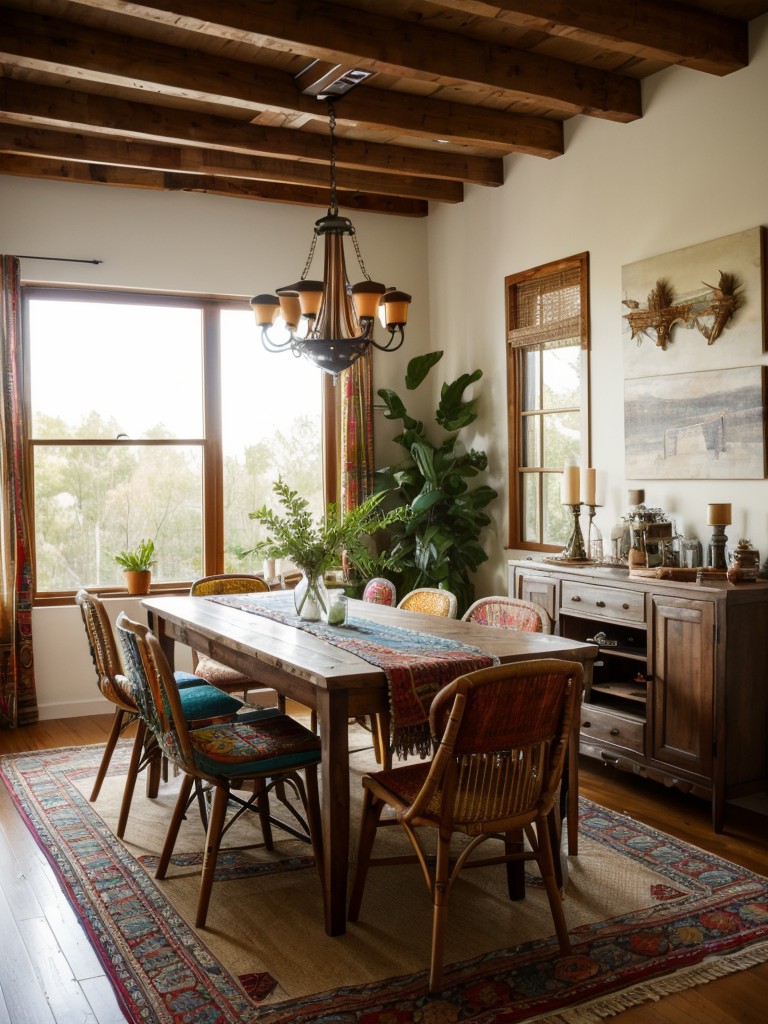 bohemian-dining-room-ideas-eclectic-decor-colorful-textiles-artistic-ambiance