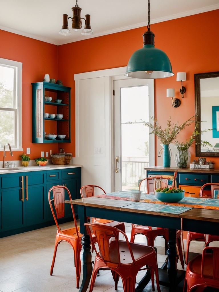 eclectic-dining-room-ideas-mix-furniture-styles-bold-patterns-vibrant-colors-creating-unique-vibrant-space
