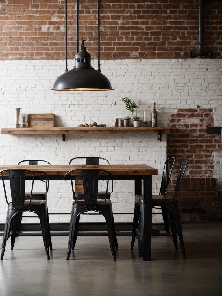 industrial-dining-room-ideas-exposed-brick-walls-metal-accents-sleek-furniture-giving-chic-edgy-vibe