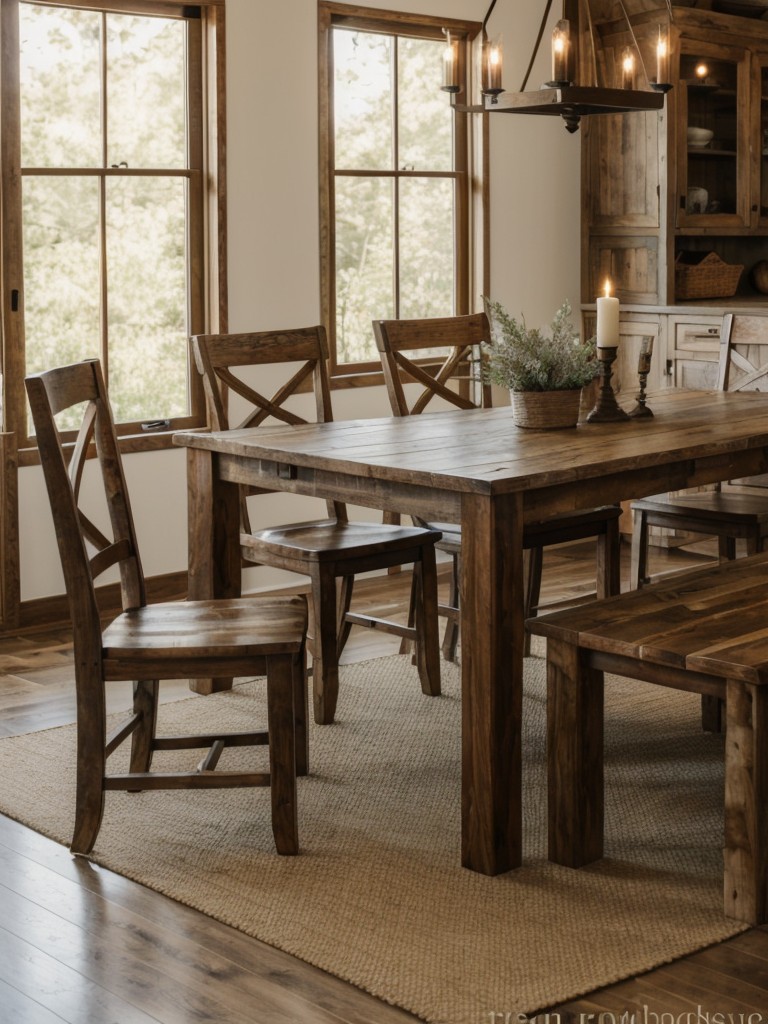 rustic-dining-room-ideas-natural-wood-accents-farmhouse-inspired-furniture-earthy-color-palette-giving-charming-cozy-feel