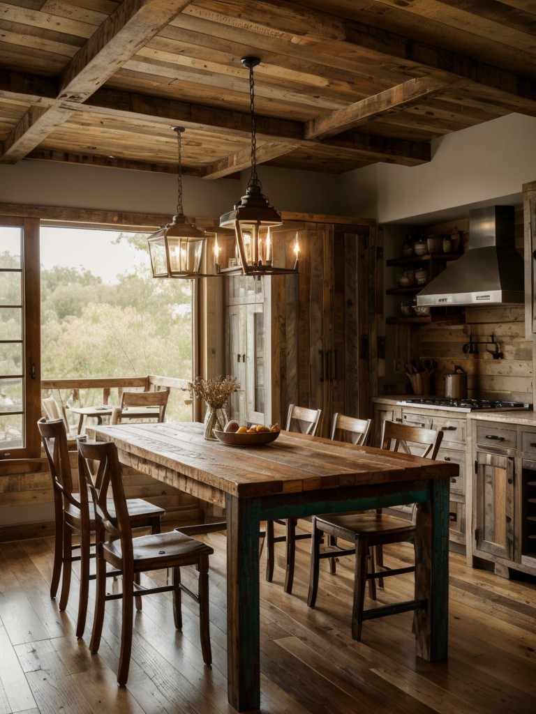 rustic-dining-room-ideas-featuring-reclaimed-wood-furniture-vintage-lighting-fixtures-earthy-color-tones-cozy-inviting-atmosphere