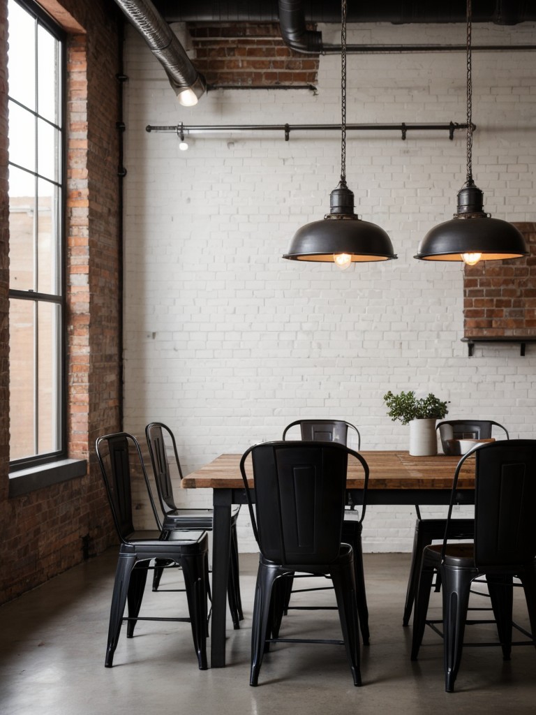 industrial-dining-room-ideas-incorporating-exposed-brick-walls-metal-accents-raw-materials-modern-edgy-look