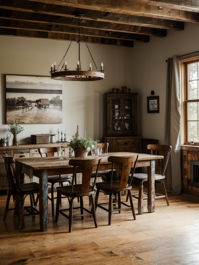 rustic-farmhouse-dining-room-ideas-featuring-reclaimed-wood-furniture-vintage-decor-pieces-cozy-comfortable-seating