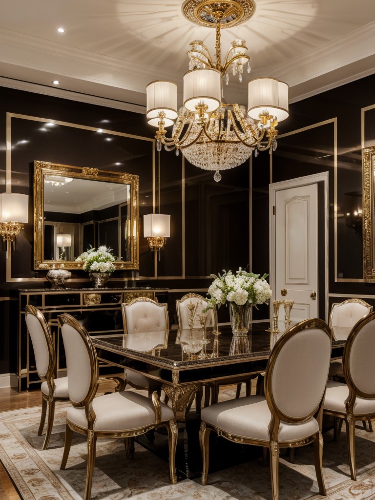 glamorous-dining-room-ideas-luxurious-furniture-metallic-accents-sparkling-chandeliers-elegant-opulent-space