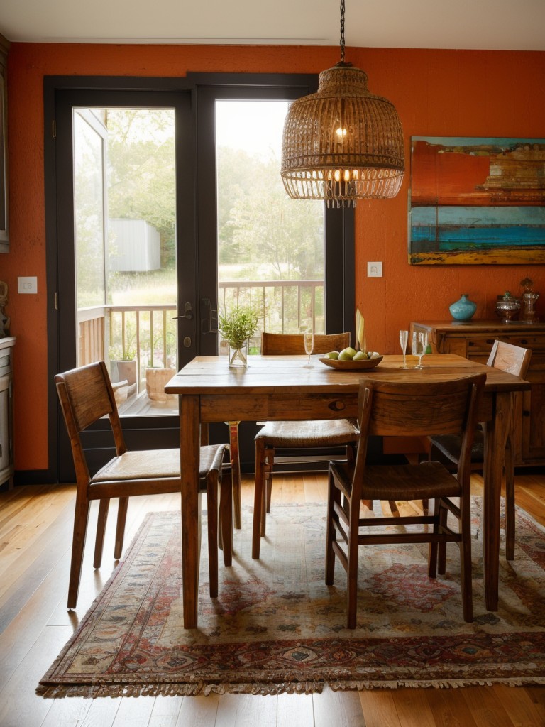bohemian-dining-room-ideas-eclectic-furniture-vibrant-colors-natural-textures-laid-back-artsy-vibe