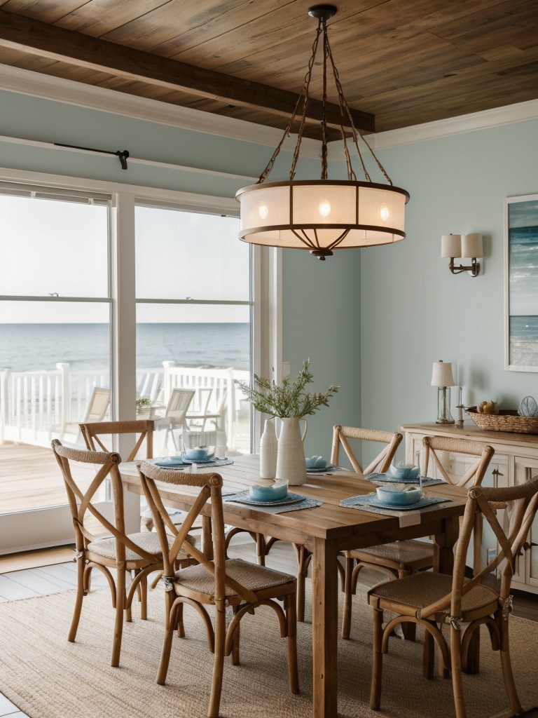 coastal-dining-room-ideas-beachy-serene-vibe-incorporating-light-colors-natural-materials-nautical-elements-such-coastal-dining-set-seashell-decoratio