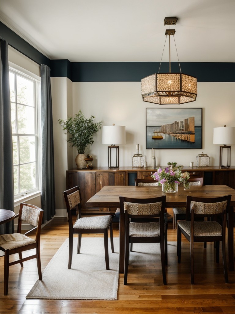 eclectic-dining-room-ideas-mix-match-approach-combining-different-styles-patterns-textures-featuring-eclectic-dining-table-mismatched-dining-chairs-st