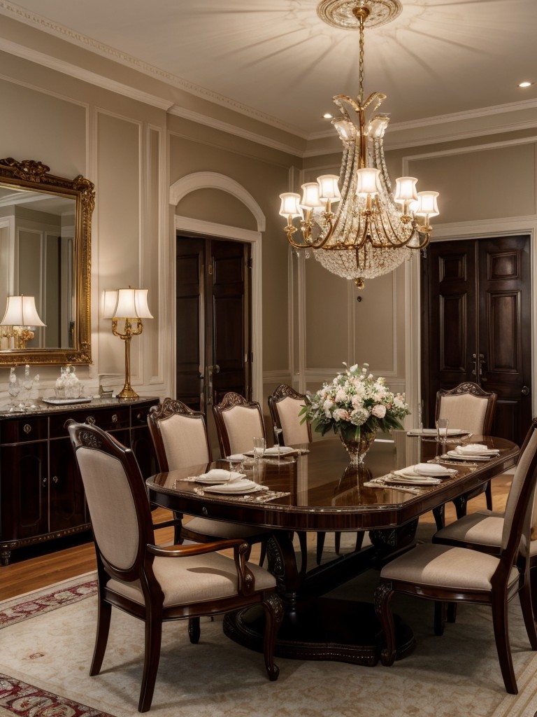 formal-dining-room-ideas-elegant-chandeliers-ornate-furniture-rich-color-palette-to-create-sophisticated-luxurious-space