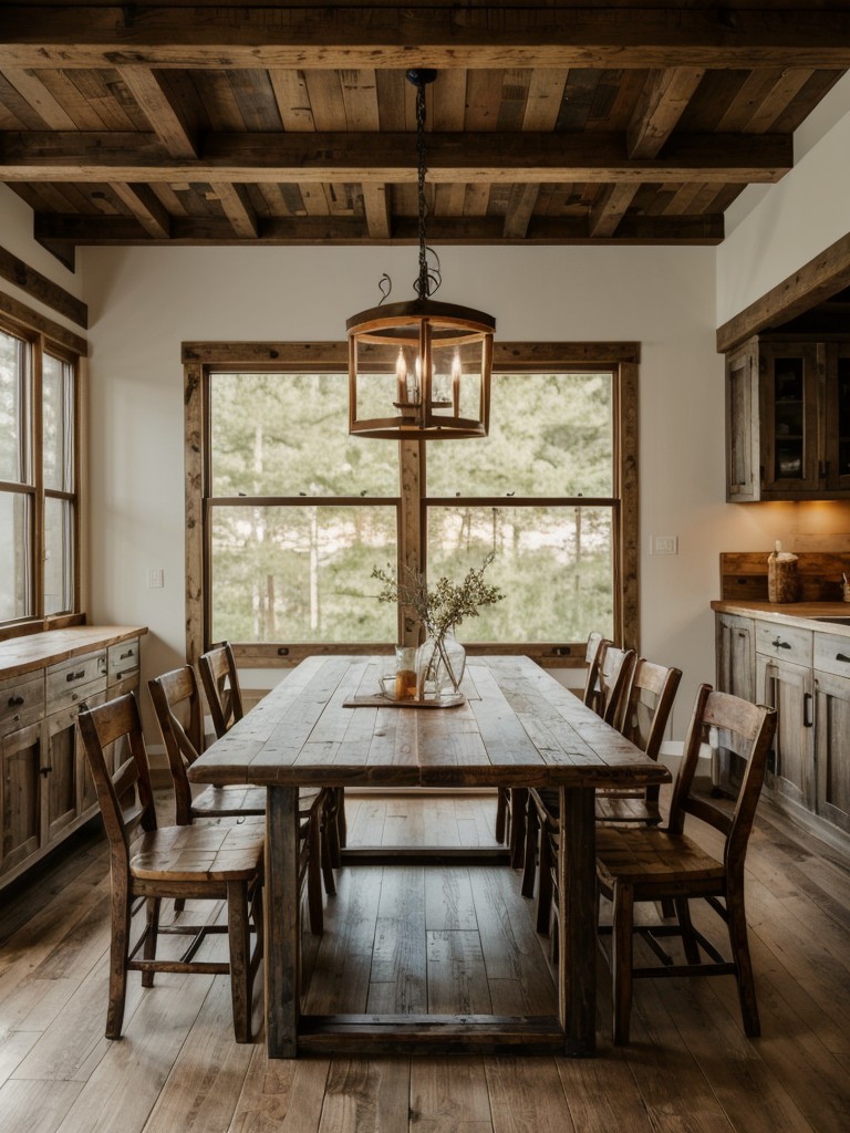 rustic-dining-room-ideas-reclaimed-wood-furniture-farmhouse-table-cozy-lighting-warm-inviting-ambiance