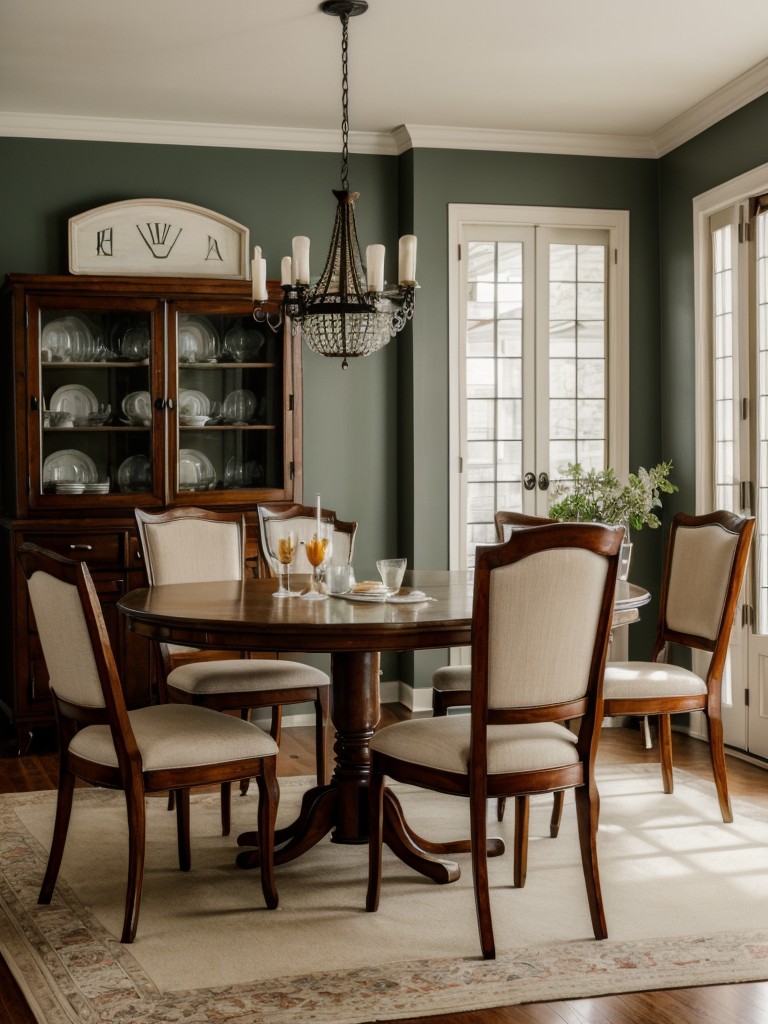 vintage-dining-room-ideas-retro-furniture-pieces-antique-accents-touch-nostalgia