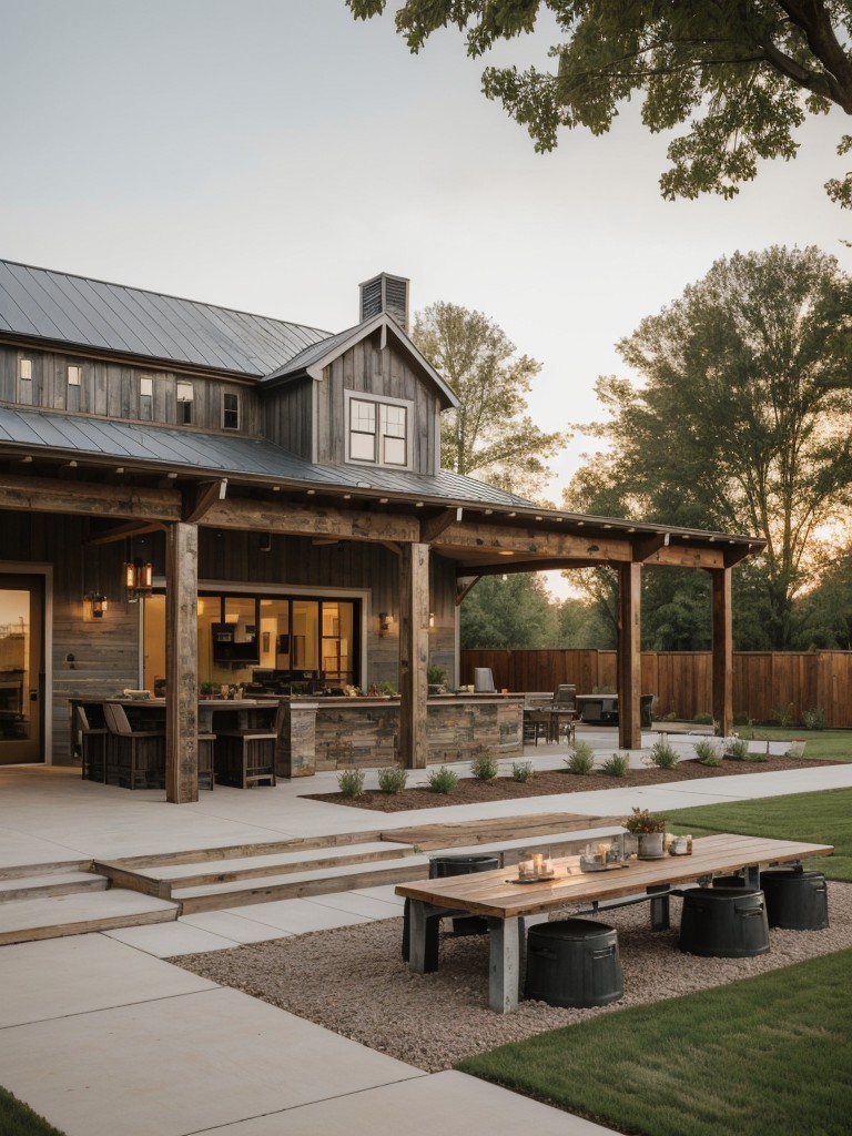modern-farmhouse-frontyard-design-ideas-mix-industrial-country-elements-including-reclaimed-wood-metal-accents-chic-outdoor-dining-area