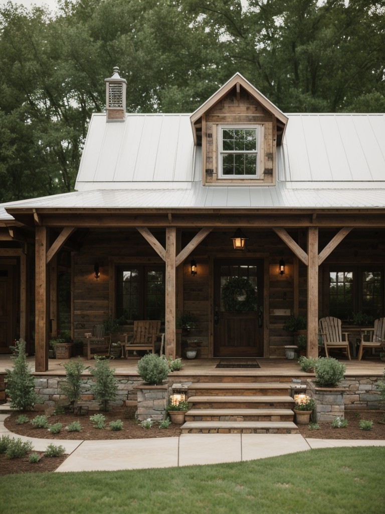 rustic-frontyard-design-ideas-wooden-accents-vintage-inspired-decor-charming-farmhouse-aesthetic-warm-cozy-outdoor-retreat
