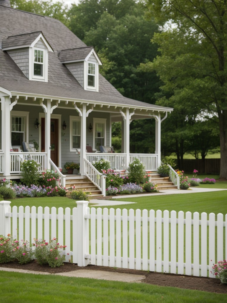 cottage-style-frontyard-ideas-incorporating-whimsical-details-charming-picket-fence-colorful-flower-beds