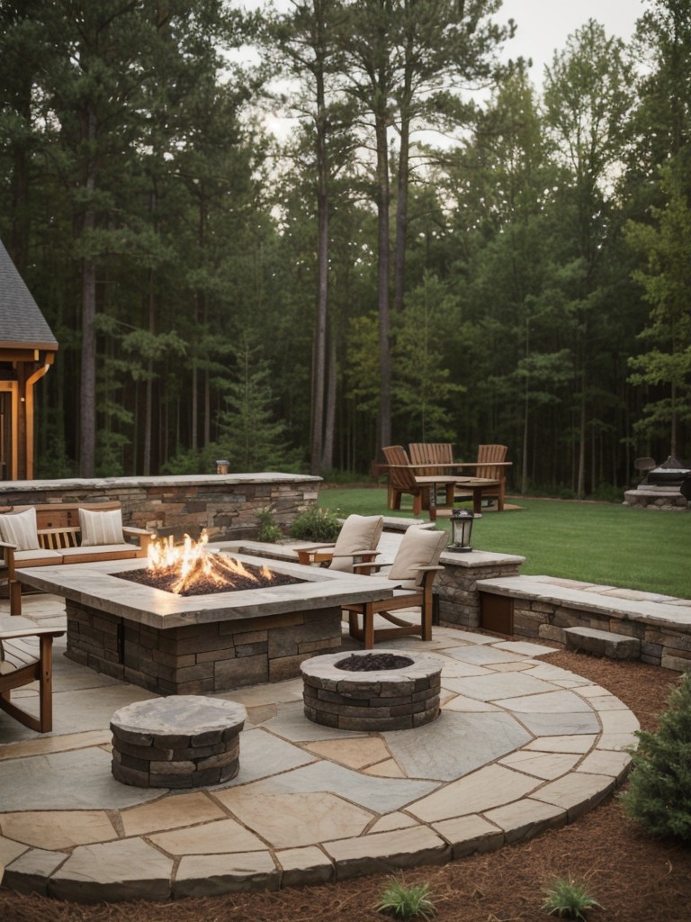 rustic-backyard-design-ideas-wooden-furniture-stone-pathways-cozy-fire-pit-area
