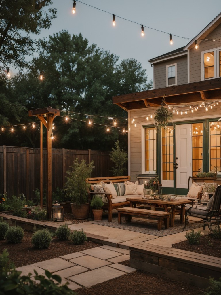 vintage-backyard-design-ideas-antique-furniture-retro-inspired-color-scheme-string-lights