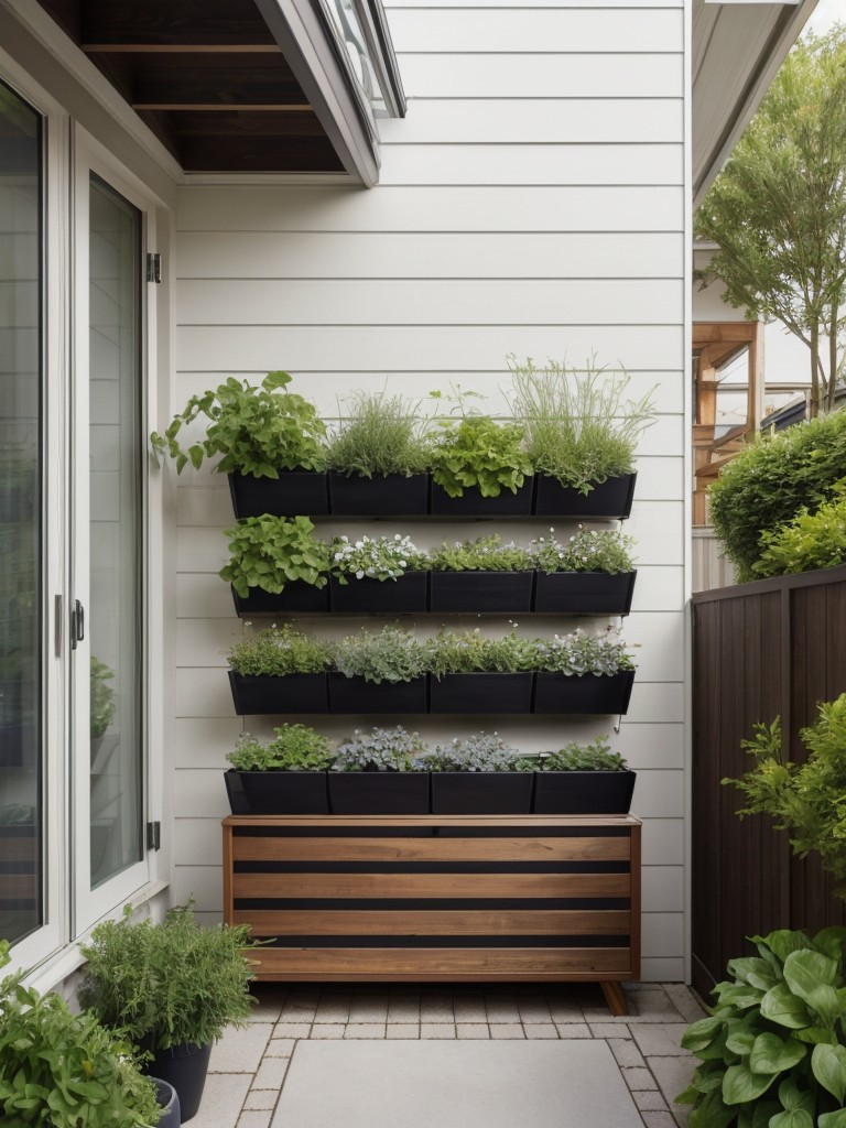 chic-frontyard-ideas-small-spaces-emphasizing-creative-storage-solutions-vertical-gardens-multi-functional-furniture-to-optimize-area