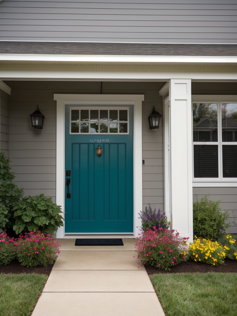 add-splash-color-to-your-frontyard-repainting-your-front-door-garage-door-bold-vibrant-hue