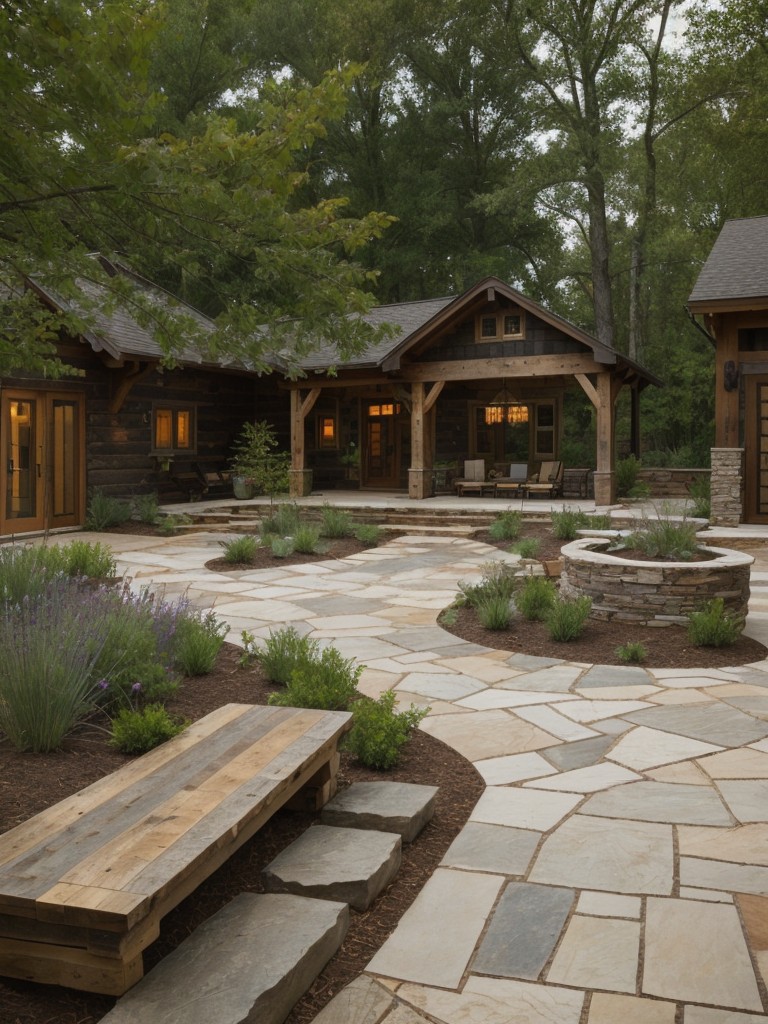 rustic-frontyard-ideas-incorporating-natural-elements-like-reclaimed-wood-stone-pathways-native-plants-to-create-charming-rustic-atmosphere