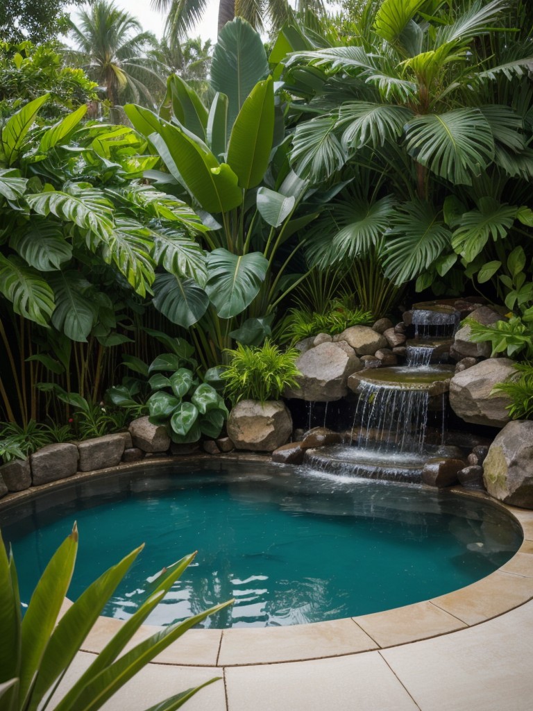 tropical-frontyard-ideas-creating-lush-tropical-oasis-exotic-plants-vibrant-colors-elements-such-water-features-small-pool