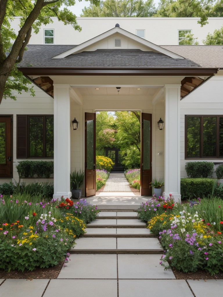 create-welcoming-entrance-grand-pathway-lined-colorful-flowers-greenery