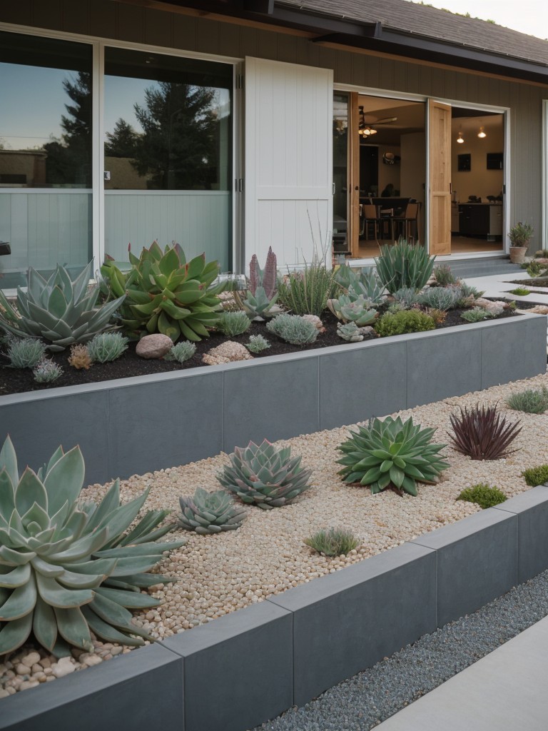 using-succulents-gravel-artificial-turf