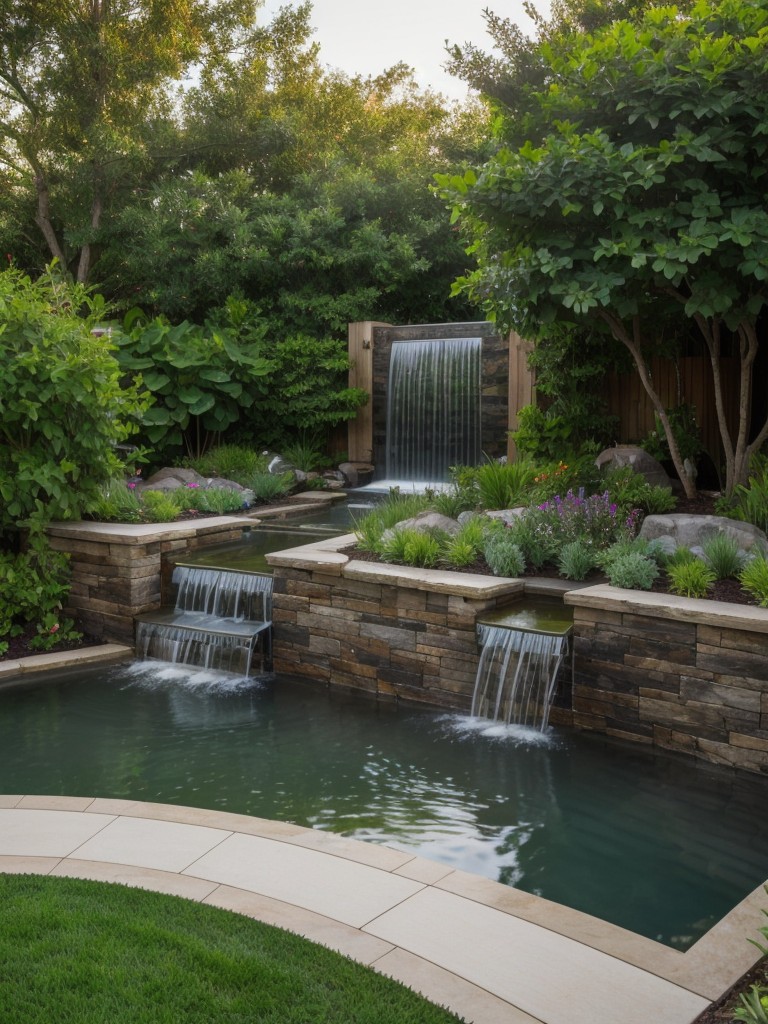 create-charming-frontyard-oasis-water-feature-lush-greenery-perfect-relaxing-enjoying-outdoors