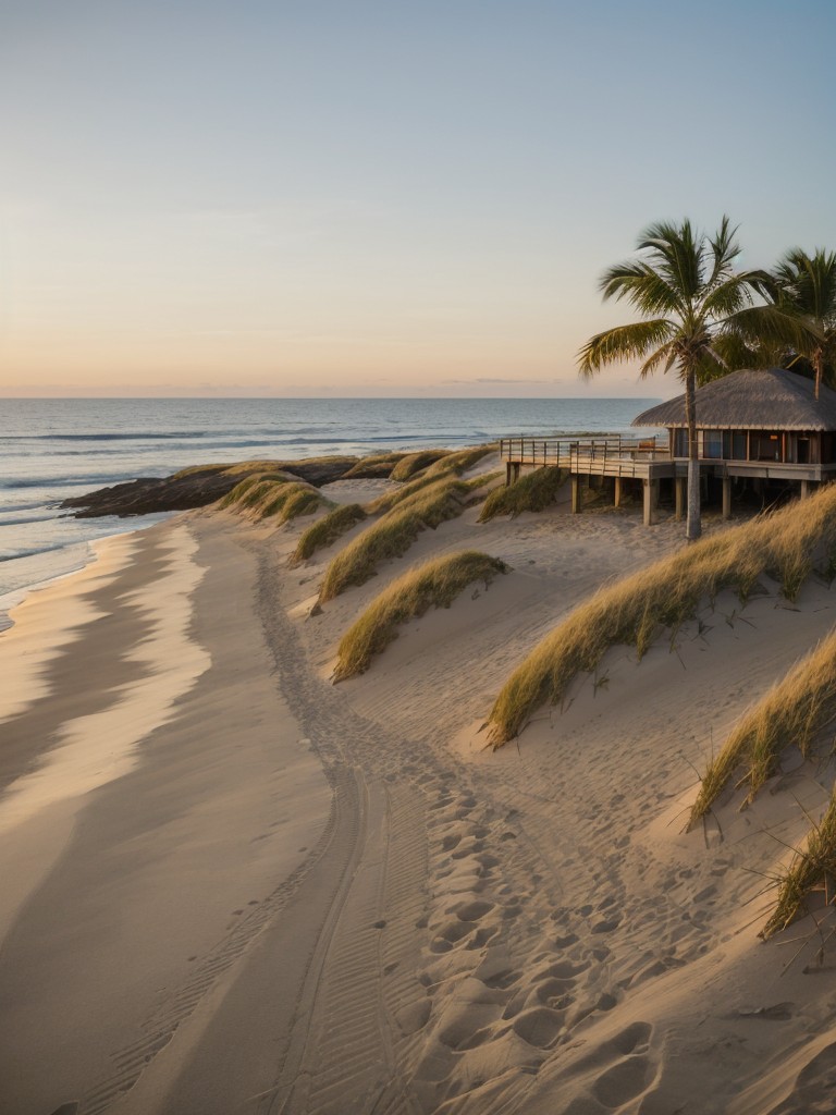 beachfront-frontyard-ideas-sand-dunes-beach-grass-dock-sunset-views