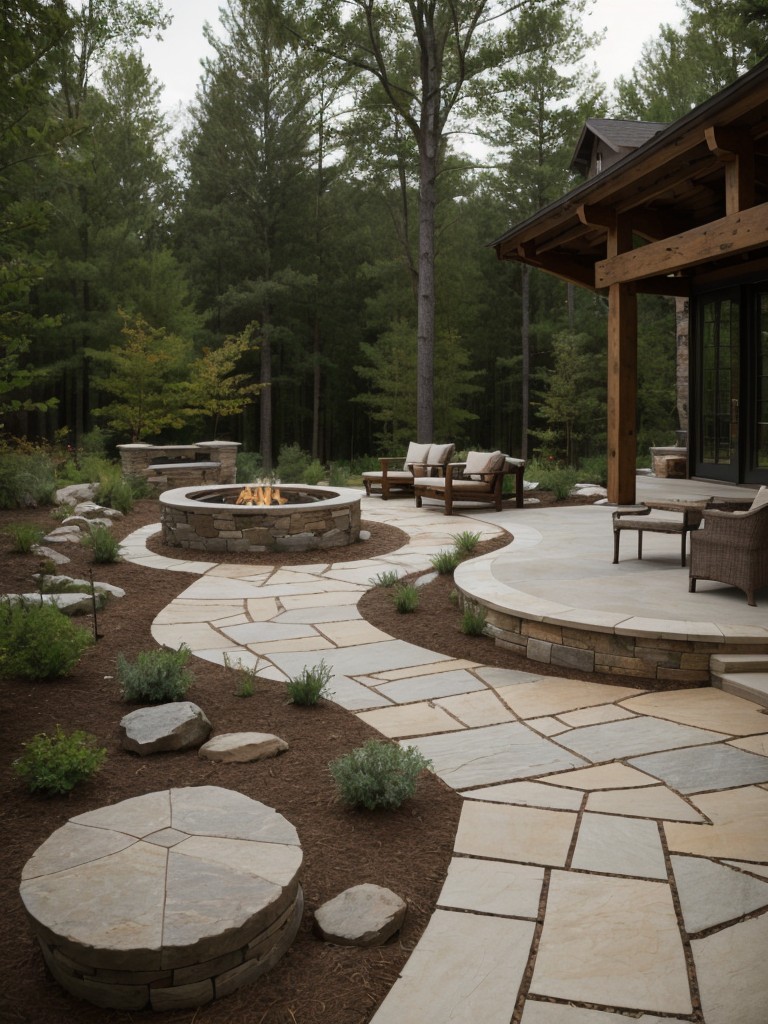rustic-frontyard-design-inspiration-cozy-seating-area-natural-stone-pathway