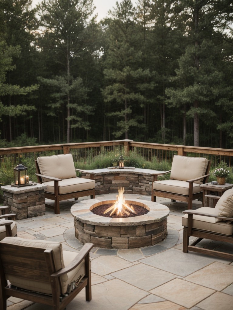 rustic-frontyard-design-inspiration-featuring-natural-stone-elements-cozy-fire-pit-wooden-furniture-warm-charming-appeal
