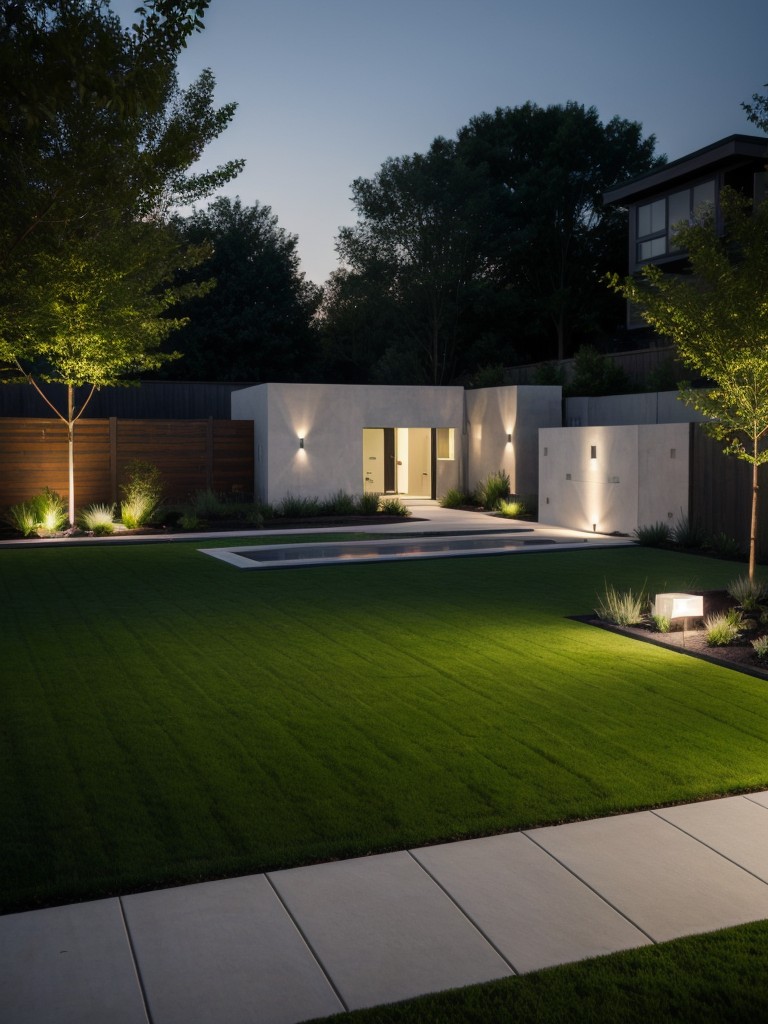 contemporary-frontyard-makeover-showcasing-geometric-lawn-design-outdoor-lighting-sculptural-elements