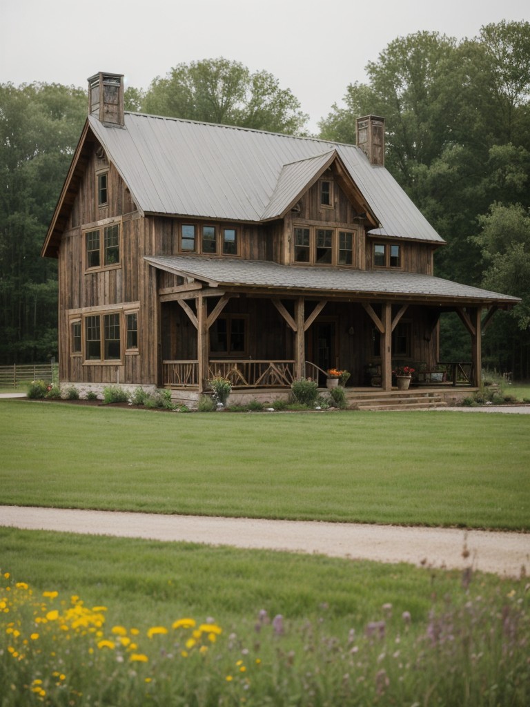 farmhouse-frontyard-designs-that-embrace-rustic-charm-using-elements-like-weathered-wood-antique-signs-beautiful-wildflower-meadows-cozy-welcoming-fee