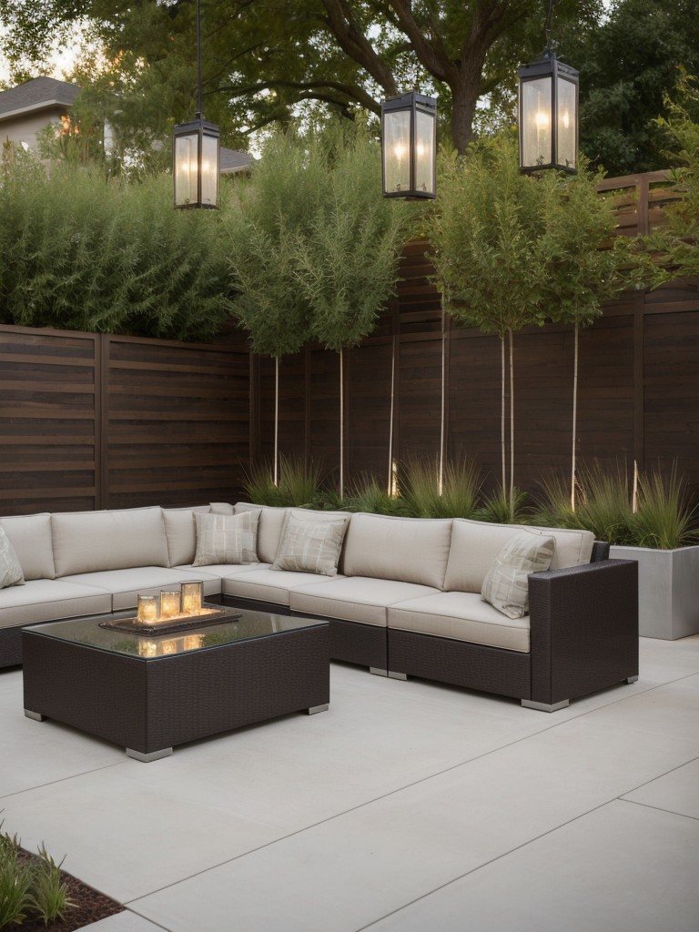 achieve-stylish-frontyard-incorporating-contemporary-lighting-fixtures-trendy-ornamental-grasses-sleek-metal-accents
