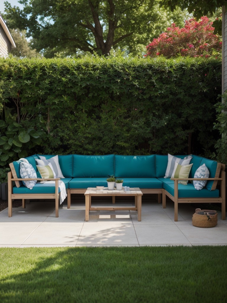 make-statement-frontyard-using-bold-contrasting-colors-exterior-paint-plants-outdoor-furniture