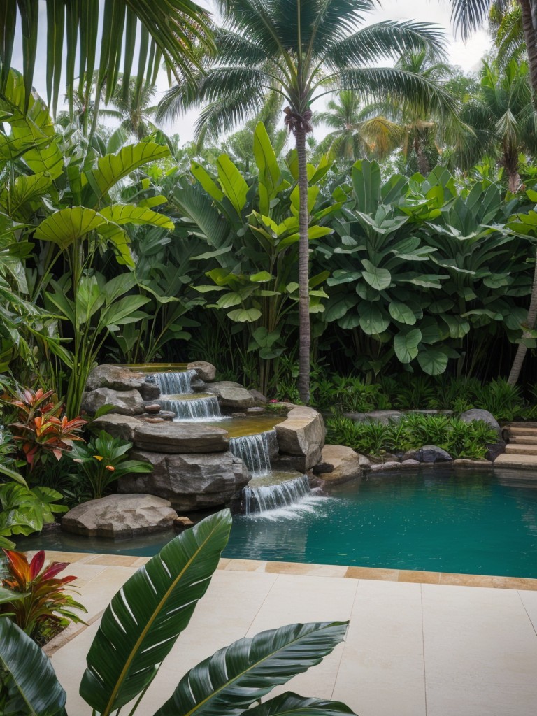 tropical-frontyard-designs-lush-vegetation-palm-trees-colorful-flowers-complemented-exotic-statuary-water-features