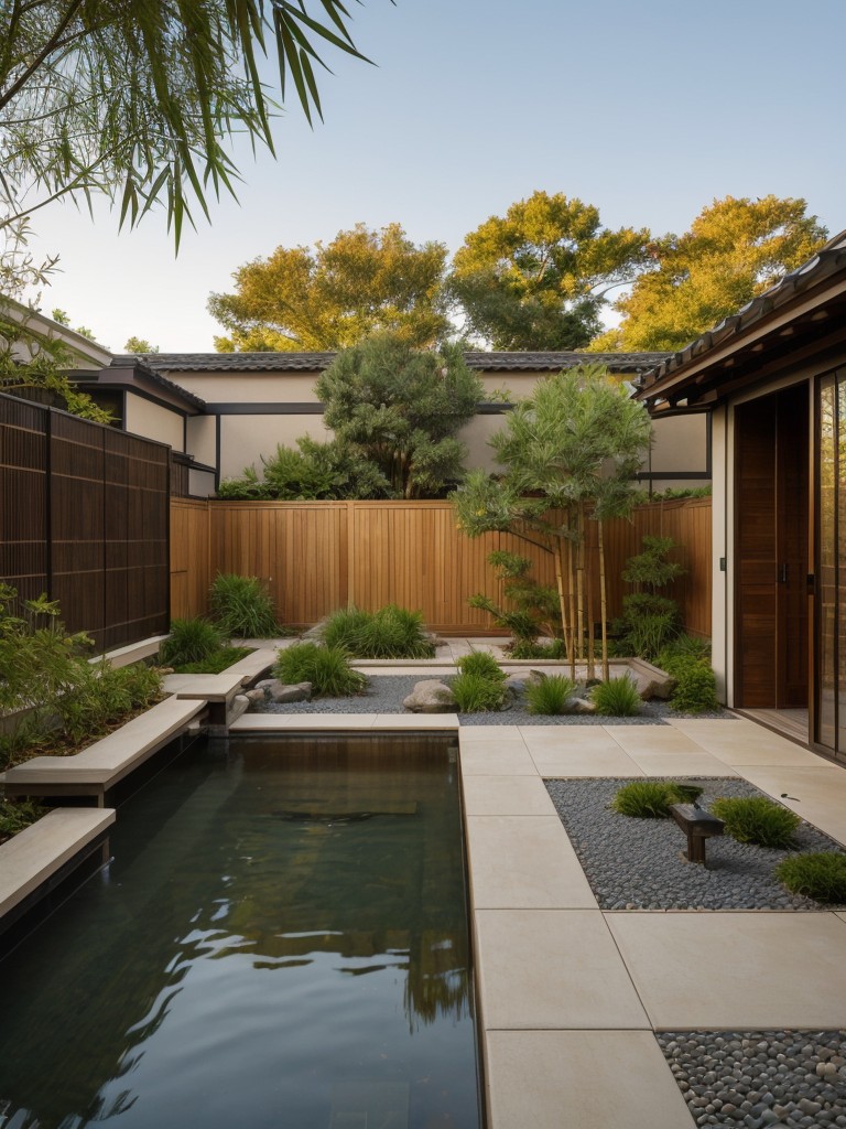 asian-inspired-frontyard-zen-gardens-bamboo-accents-peaceful-water-feature-to-create-tranquil-harmonious-outdoor-space