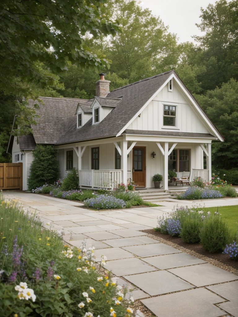 cottage-style-frontyard-charming-white-picket-fence-flower-boxes-winding-stone-pathway-reminiscent-cozy-countryside-cottage