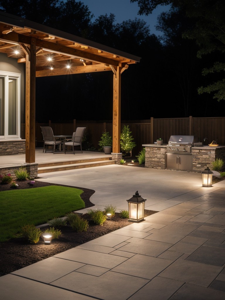 install-outdoor-lighting-to-enhance-ambiance-functionality-your-small-front-yard-during-evenings