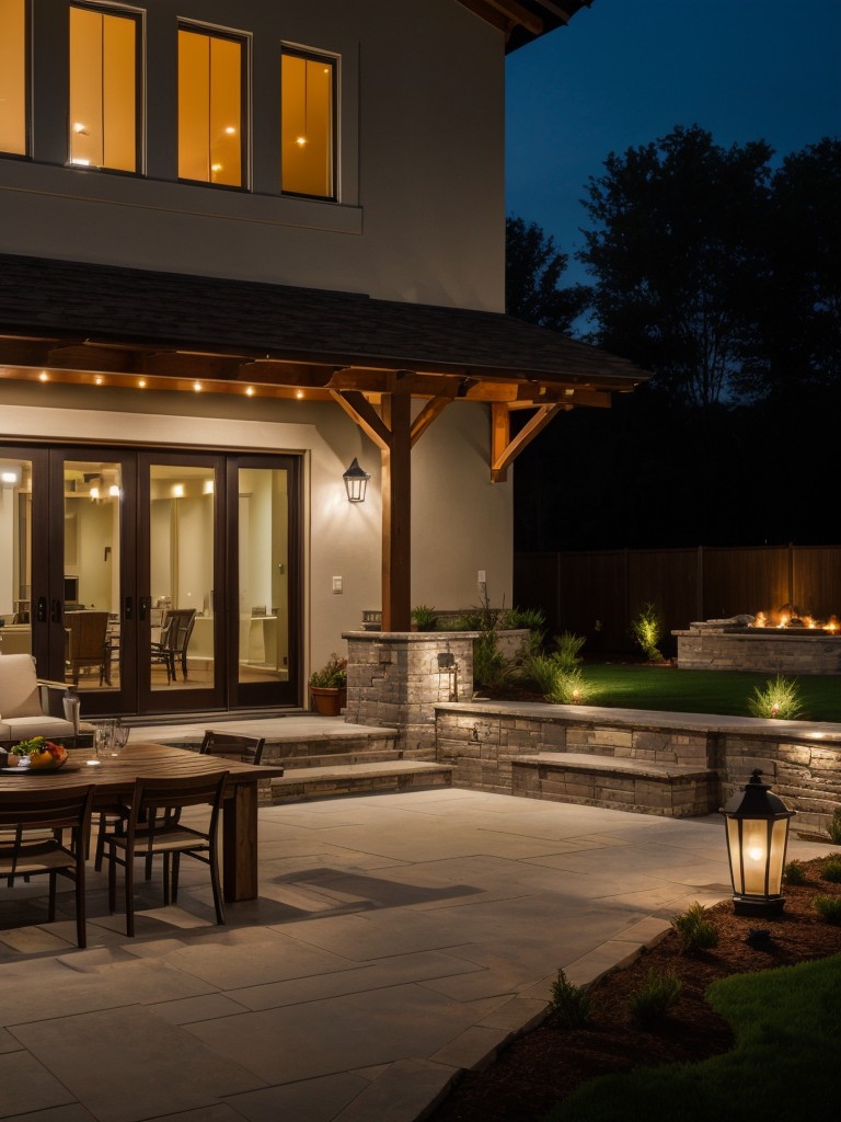 utilize-outdoor-lighting-fixtures-strategically-to-highlight-architectural-features-create-warm-evening-ambiance