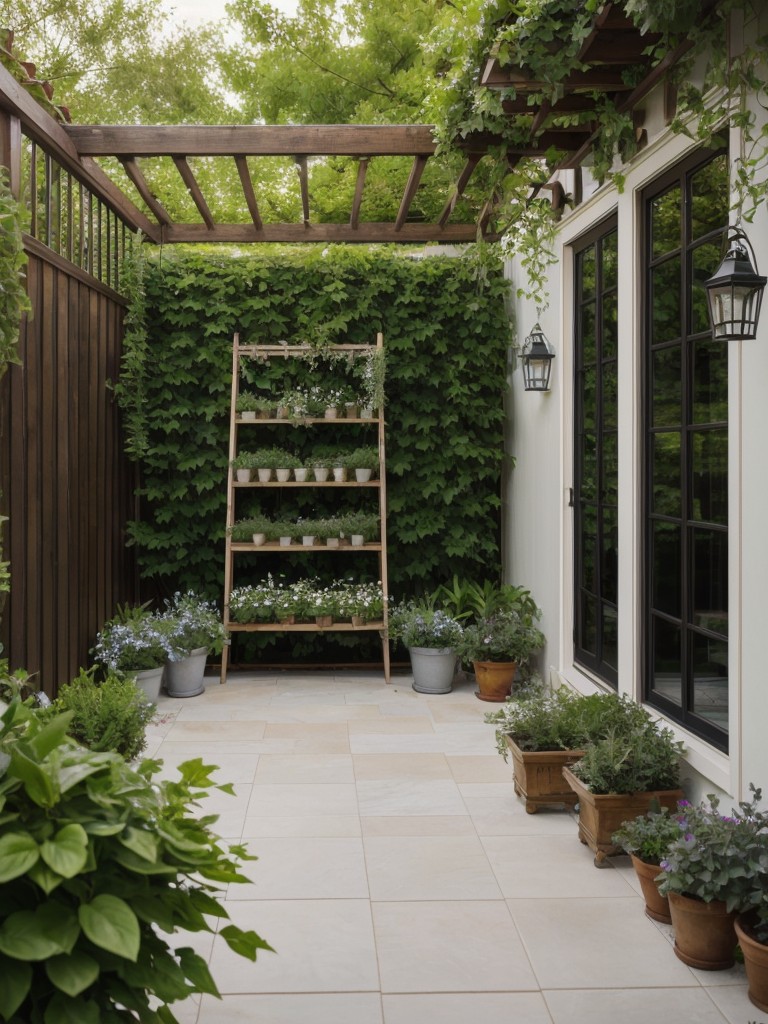 utilize-vertical-space-incorporating-hanging-plants-trellises-to-maximize-your-frontyard-s-greenery