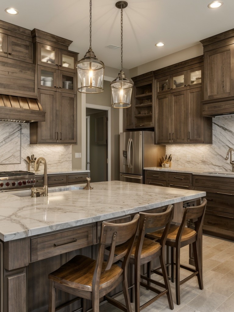 transitional-kitchen-style-combining-traditional-contemporary-elements-featuring-mix-materials-like-marble-countertops-shaker-style-cabinetry