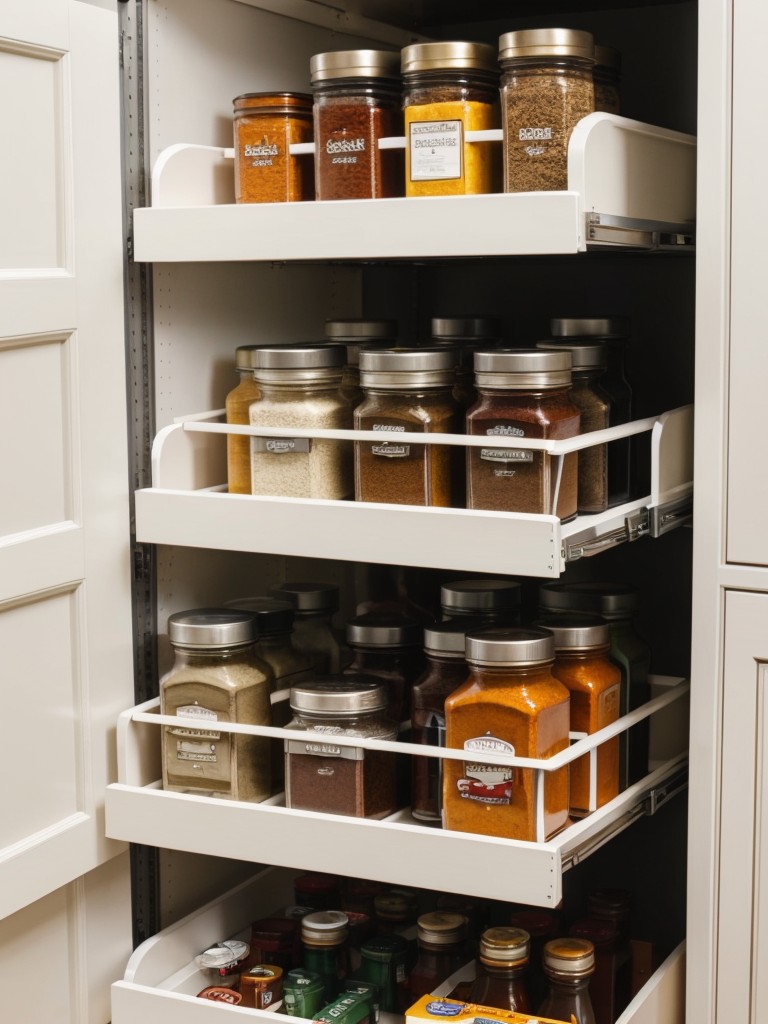 space-saving-ideas-under-cabinet-storage-such-installing-sliding-spice-racks-pull-out-trays