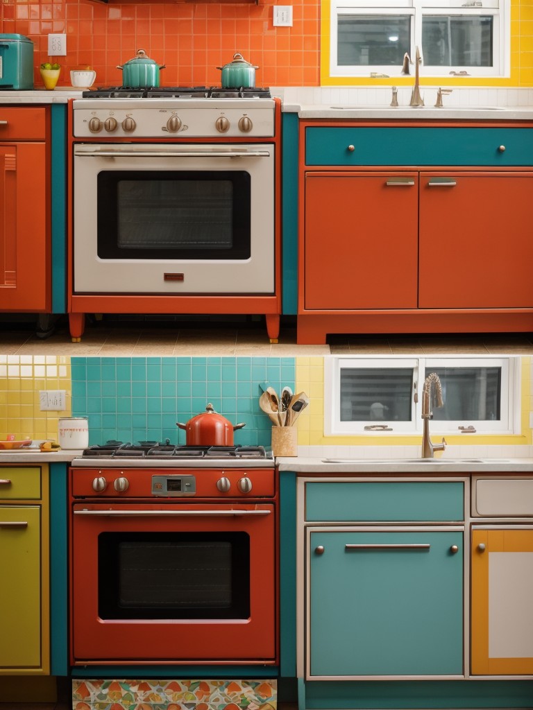 retro-inspired-kitchen-vibrant-colors-funky-patterns-vintage-appliances-blending-nostalgia-modern-functionality