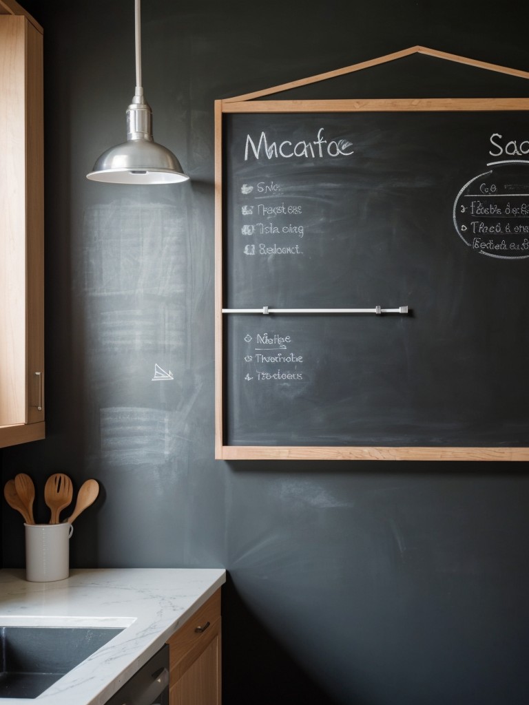 utilizing-chalkboard-magnetic-paint-your-kitchen-walls-to-create-functional-fun-space