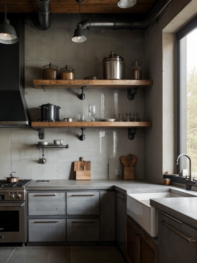 industrial-chic-kitchen-design-ideas-incorporating-rugged-materials-exposed-pipes-concrete-countertops-trendy-urban-look
